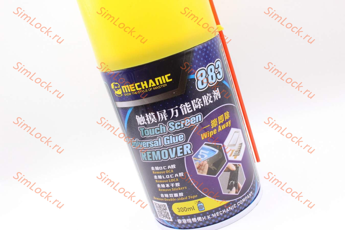 Очиститель-спрей Mechanic MCN-883 для удаления клея, универсальный, 300 мл