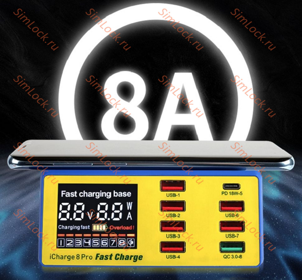 Многопортовая зарядная станция Mechanic iCharger 8 Pro