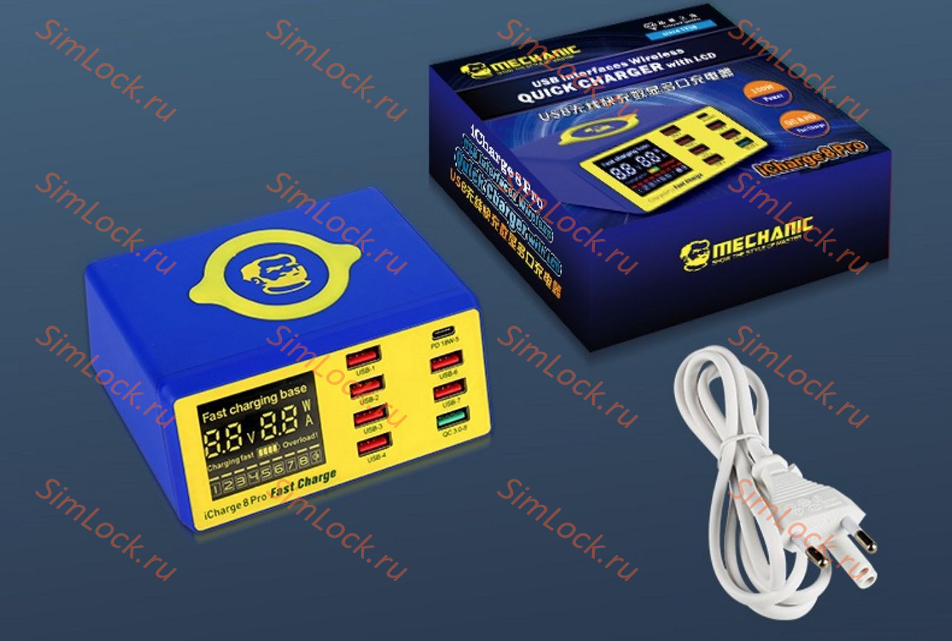 Многопортовая зарядная станция Mechanic iCharger 8 Pro