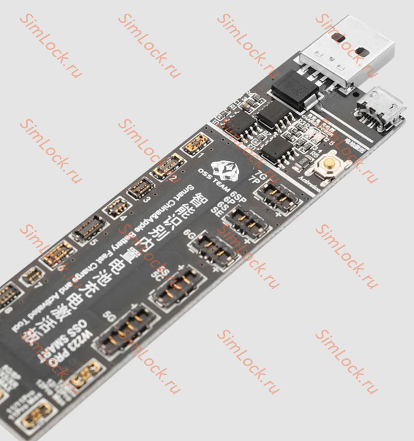 Плата OSS W223 Pro V6 для активации и зарядки аккумуляторов iPhone от 4 до 12 Pro Max и 11 вариантов разъемов для Android