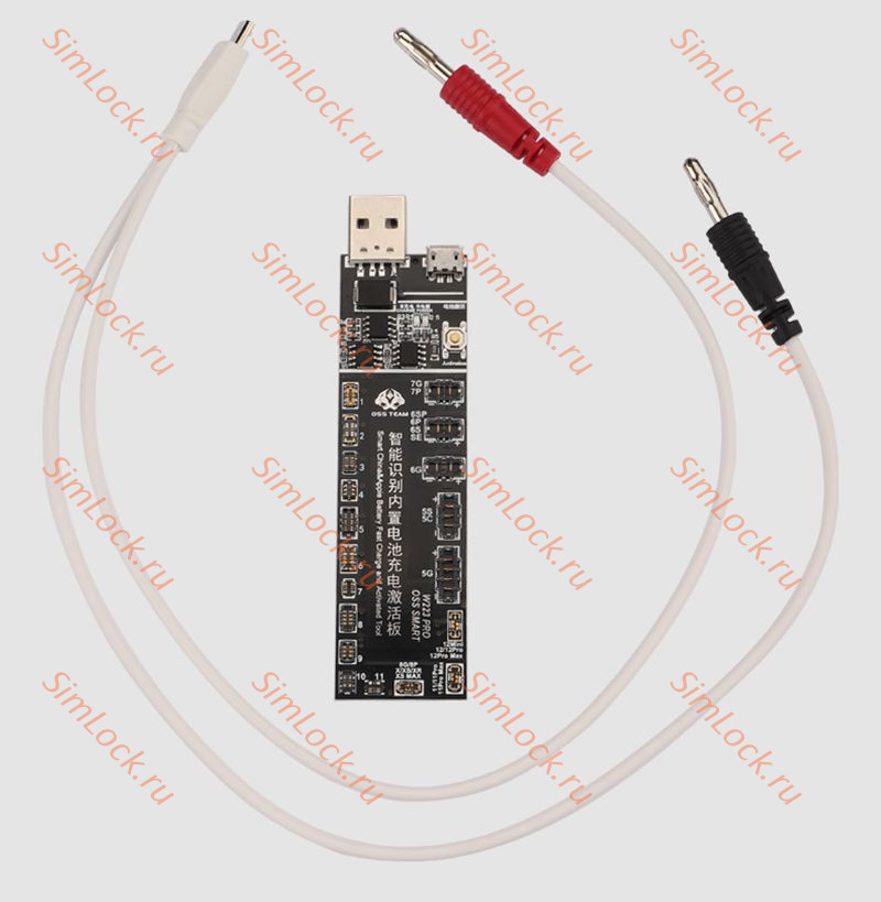 Плата OSS W223 Pro V6 для активации и зарядки аккумуляторов iPhone от 4 до 12 Pro Max и 11 вариантов разъемов для Android