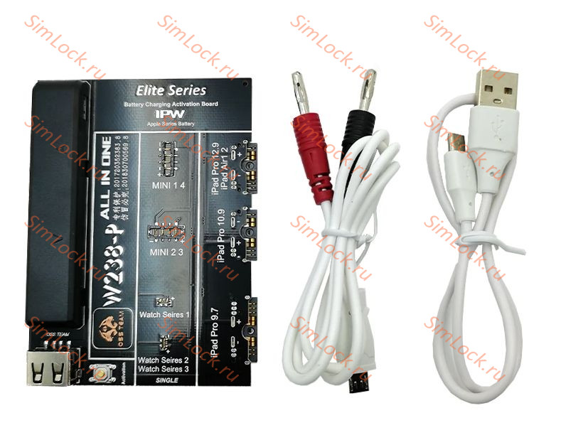 Плата OSS W238-P для активации и зарядки аккумуляторов iPad Mini, Mini 2, Mini 3, Mini 4, Pro 9.7, Pro 10.9, Pro 12.9, Air, Air 2, Apple Watch Series 1, 2, 3