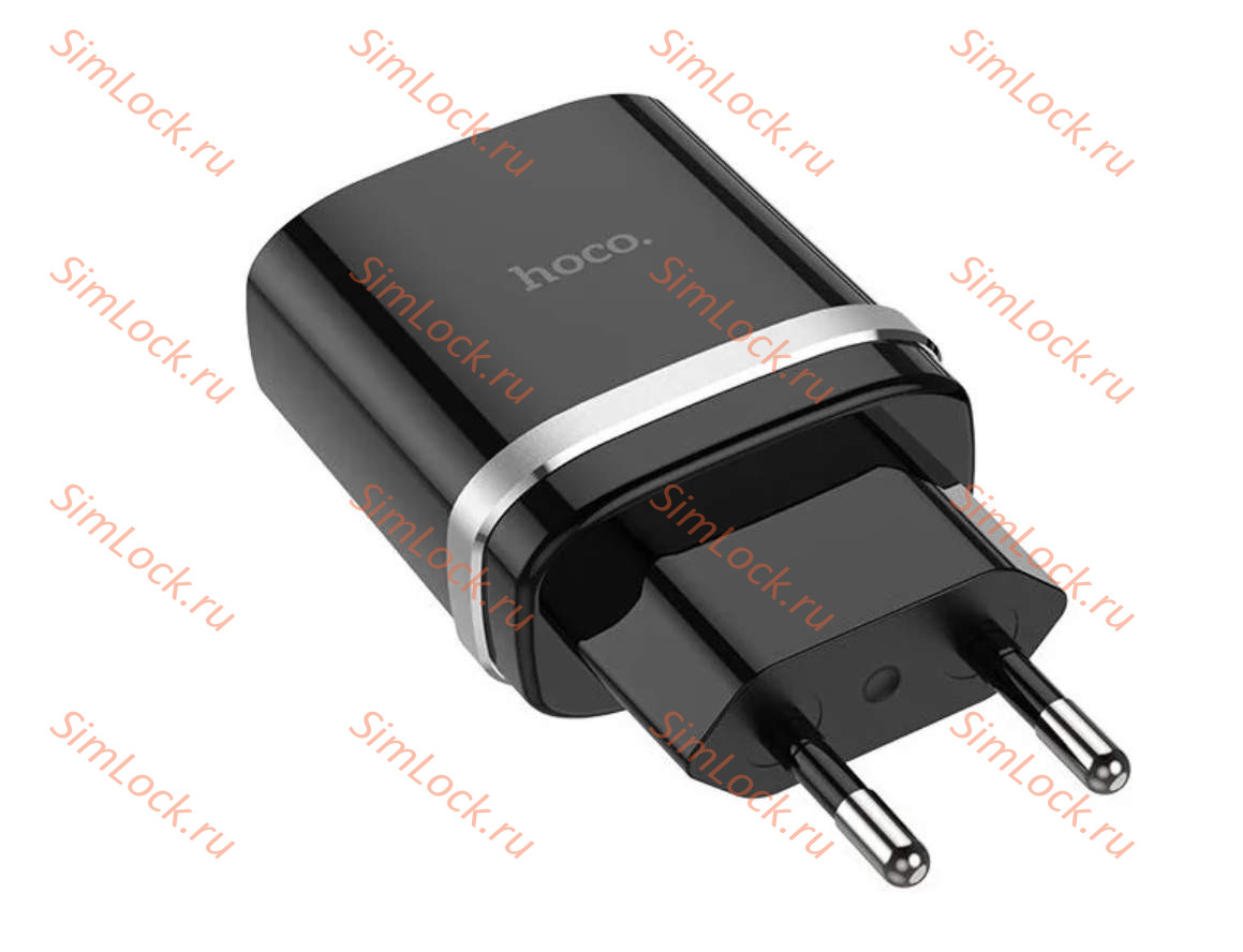 СЗУ HOCO C12Q Smart, 3A, черный, 18W, QC3.0 / QC2.0 + кабель Type-C