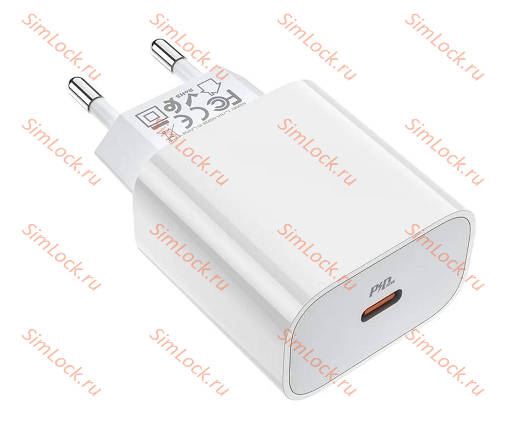 СЗУ HOCO C76A Plus, Type-C, PD3.0, QC2.0, QC3.0, SCP, AFC, белый