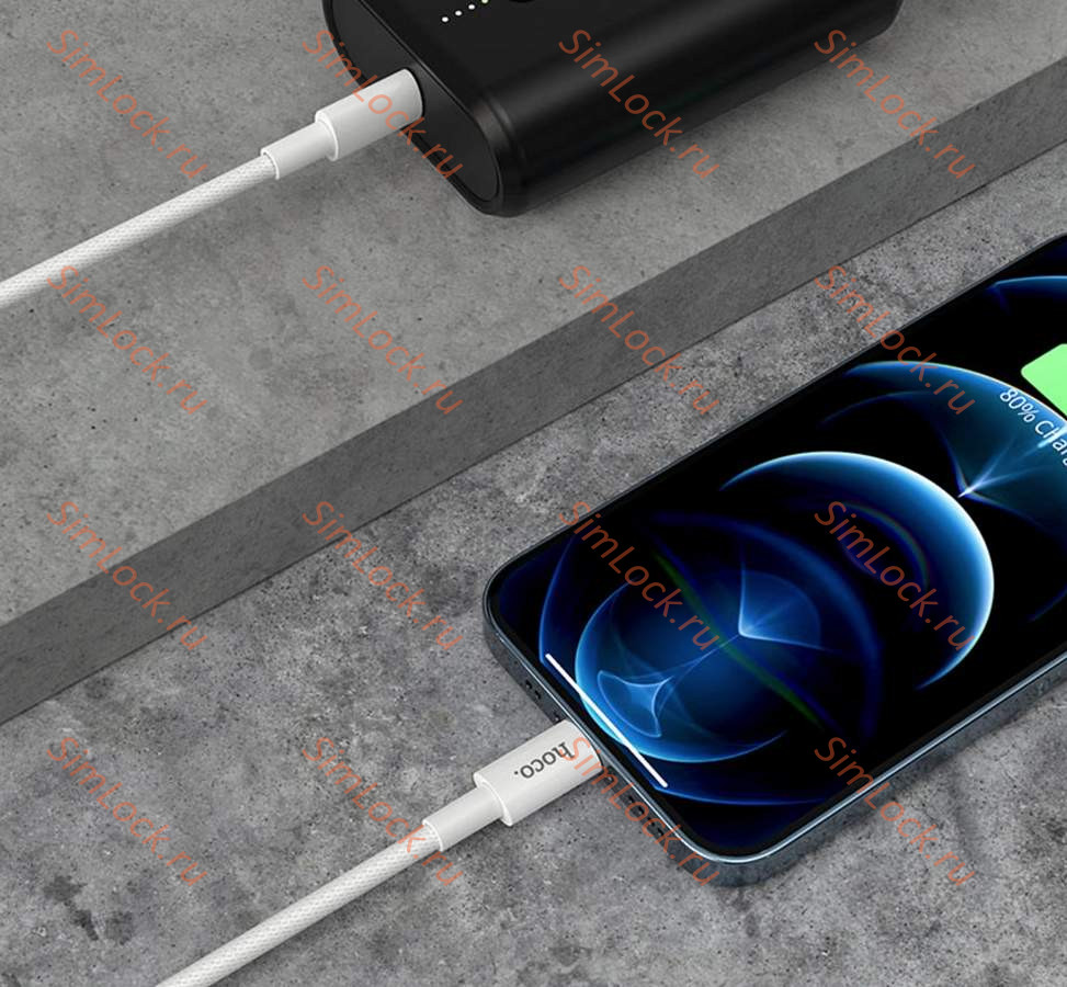 Кабель Type-C - Lightning HOCO X56 PD, 100см, белый