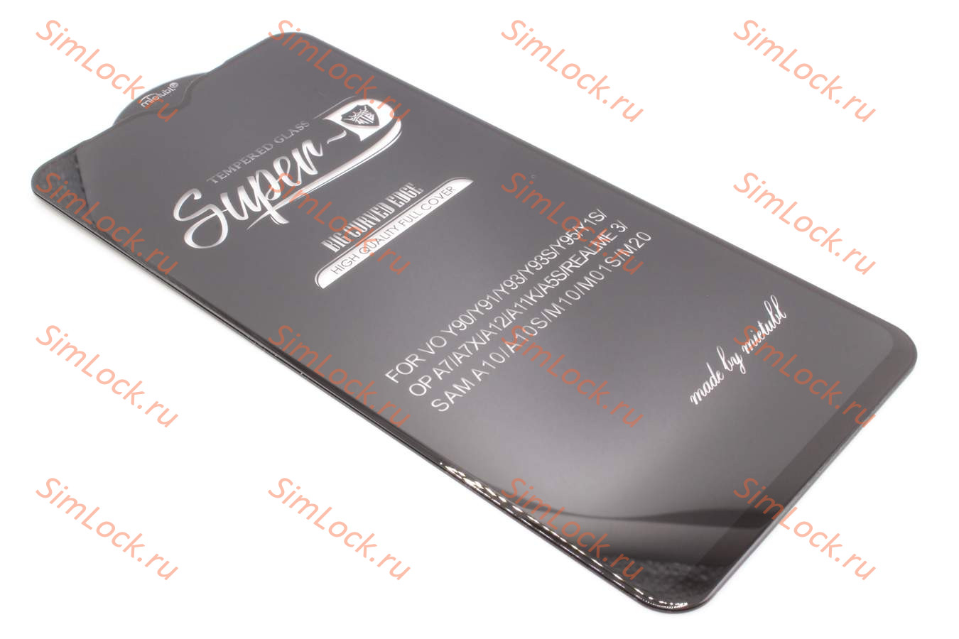 Защитное стекло Samsung A105F Galaxy A10, A10S, M10, M20, черное, MTB Super-D