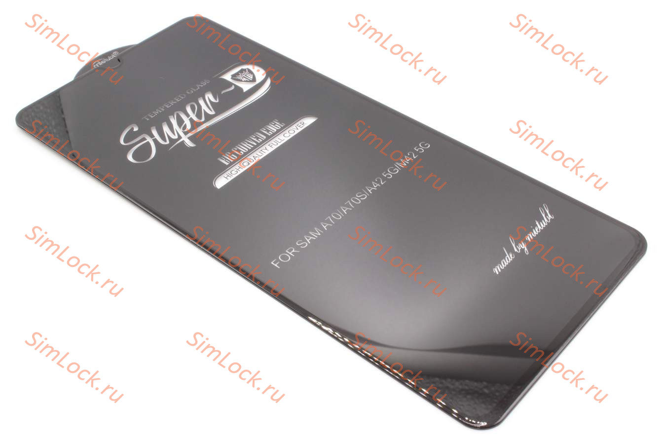 Защитное стекло Samsung A705FN/DS Galaxy A70, A70S, A42, M42 5G, черное, MTB Super-D