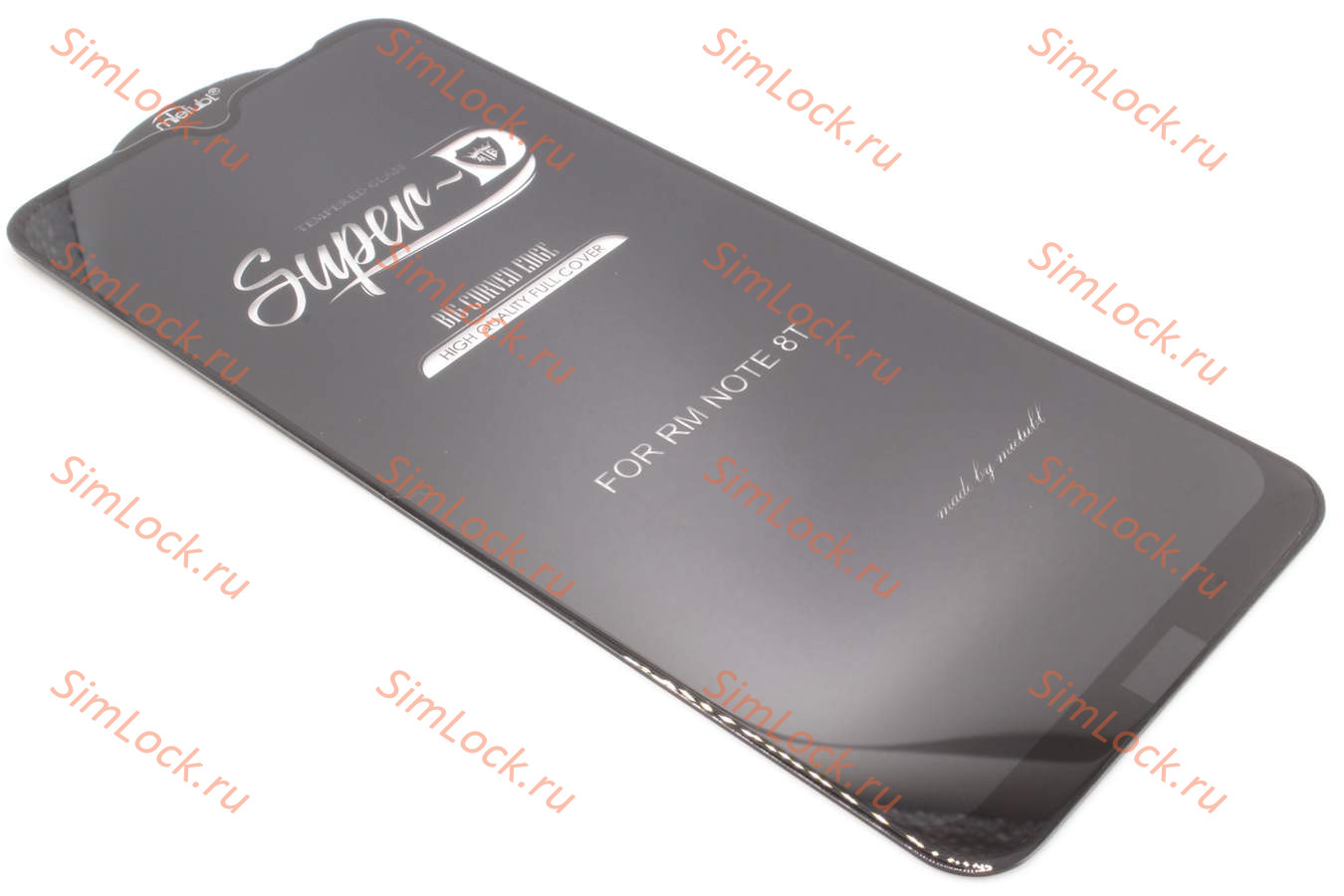 Защитное стекло Xiaomi Redmi Note 8T, черное, MTB Super-D