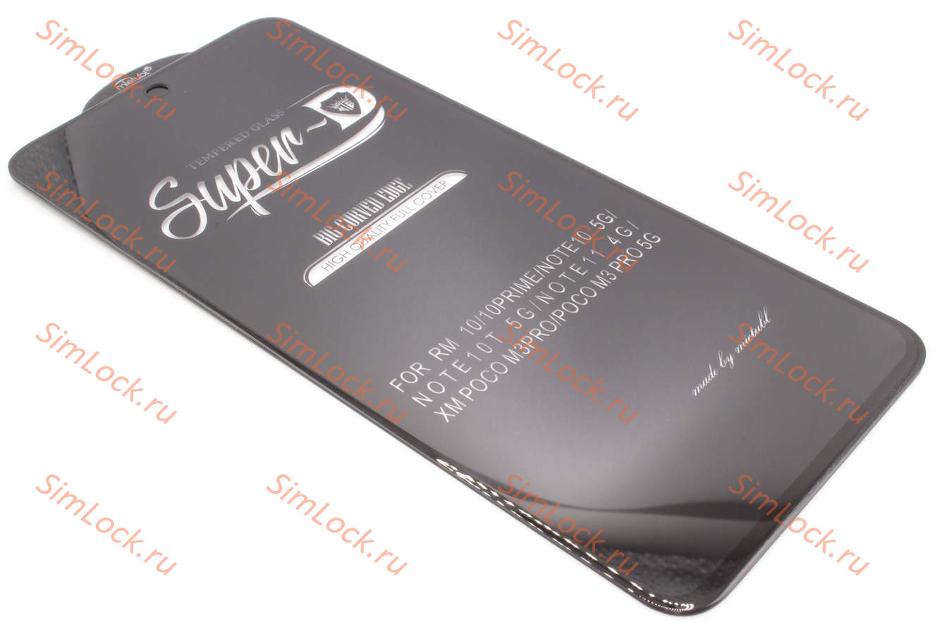 Защитное стекло Xiaomi Redmi 10, Note 10T, Note 11 4G, Poco M3 Pro, черное, MTB Super-D