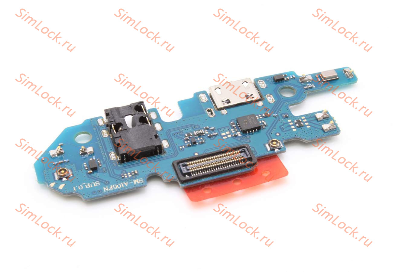 Нижняя плата (шлейф) Samsung A105FN Galaxy A10 NFC с разъемом зарядки, К-3