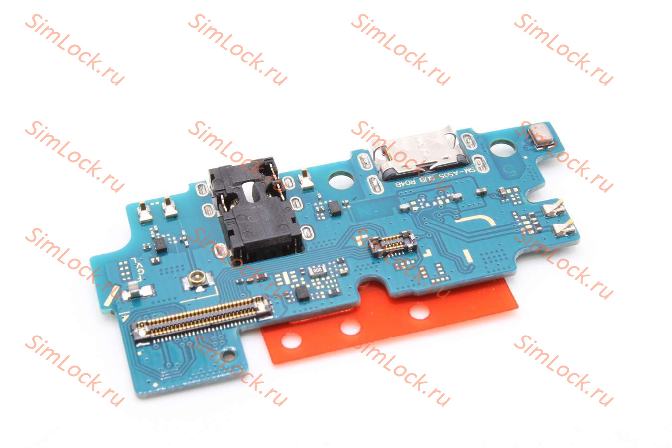 Нижняя плата (шлейф) Samsung A505 Galaxy A50 (2019) с разъемом зарядки, К-3