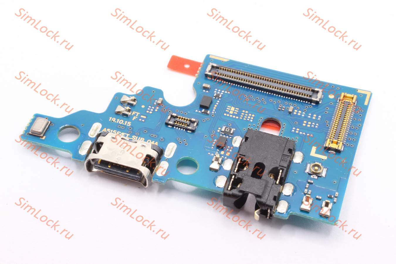 Нижняя плата (шлейф) Samsung A515F/DSN Galaxy A51 с разъемом зарядки, К-3