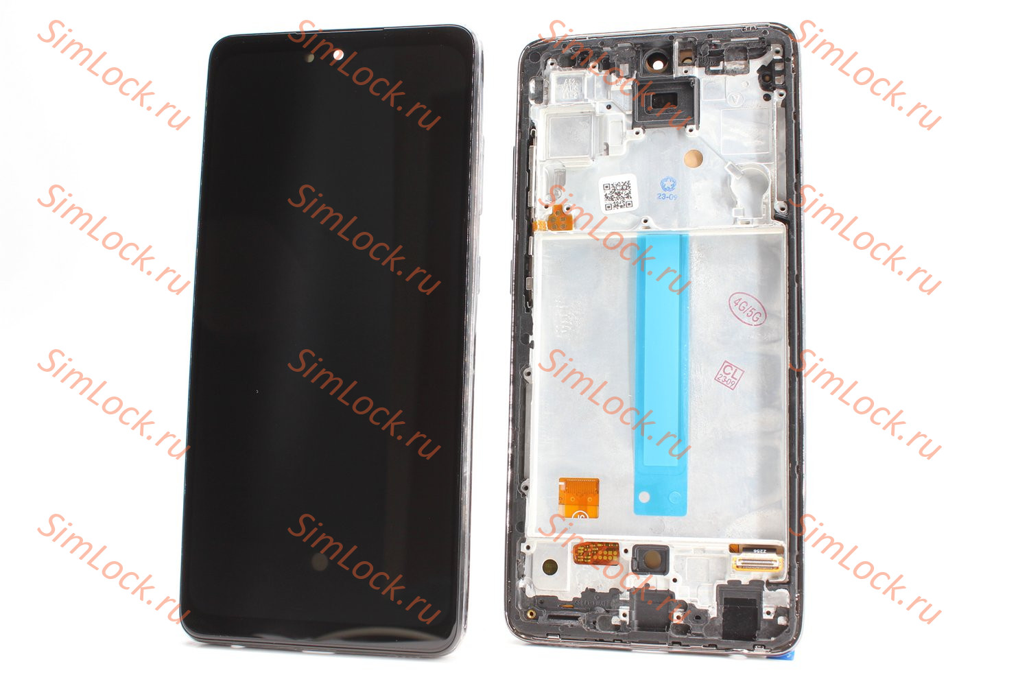 Дисплей Samsung A525F Galaxy A52, OLED, middle size, в рамке, К-2