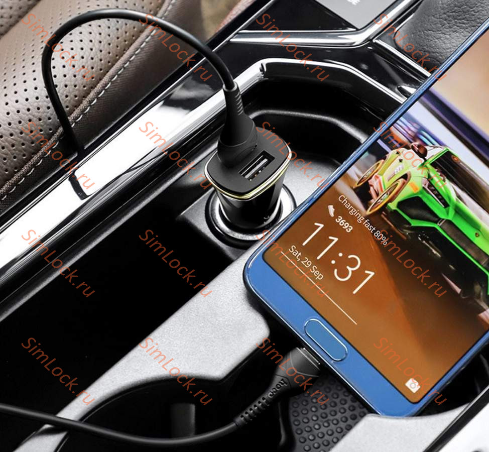 АЗУ Hoco Z31, 3A, 18W, двойной USB, QC2.0, QC3.0, SCP, AFC + кабель Type-C, черный