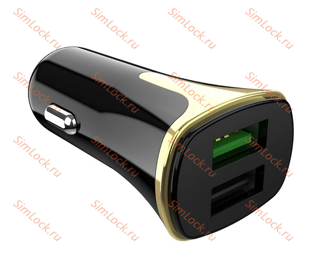 АЗУ Hoco Z31, 3A, 18W, двойной USB, QC2.0, QC3.0, SCP, AFC + кабель Type-C, черный