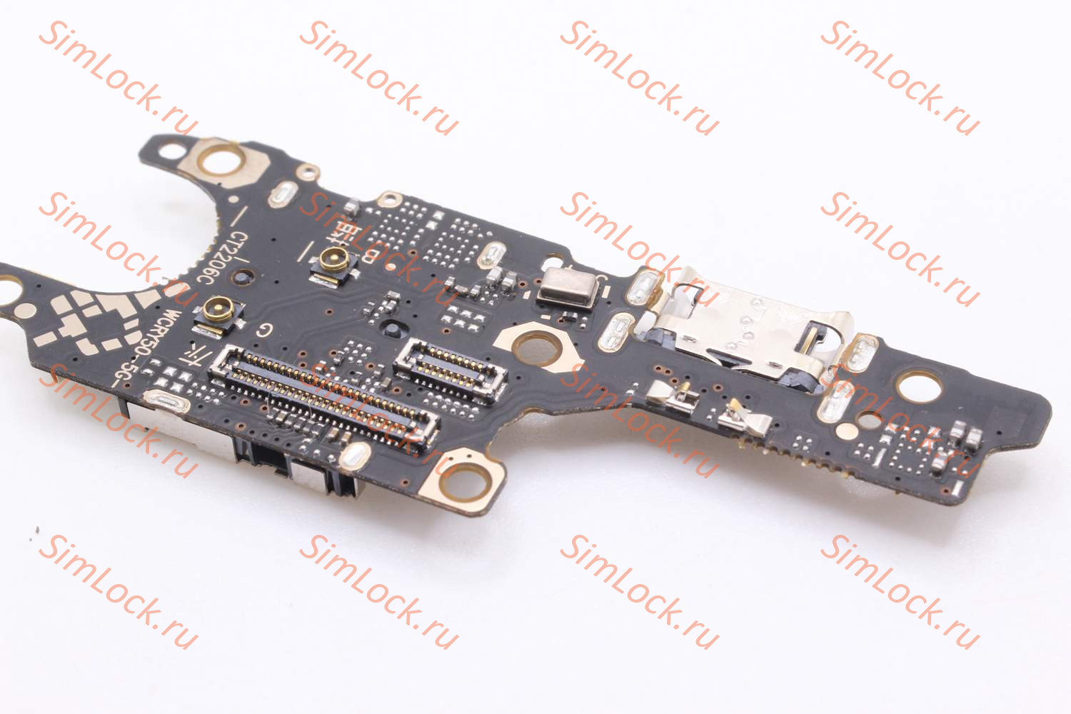 Нижняя плата (шлейф) Honor 50 (NTH-NX9) с разъемом зарядки и считывателем SIM, К-4