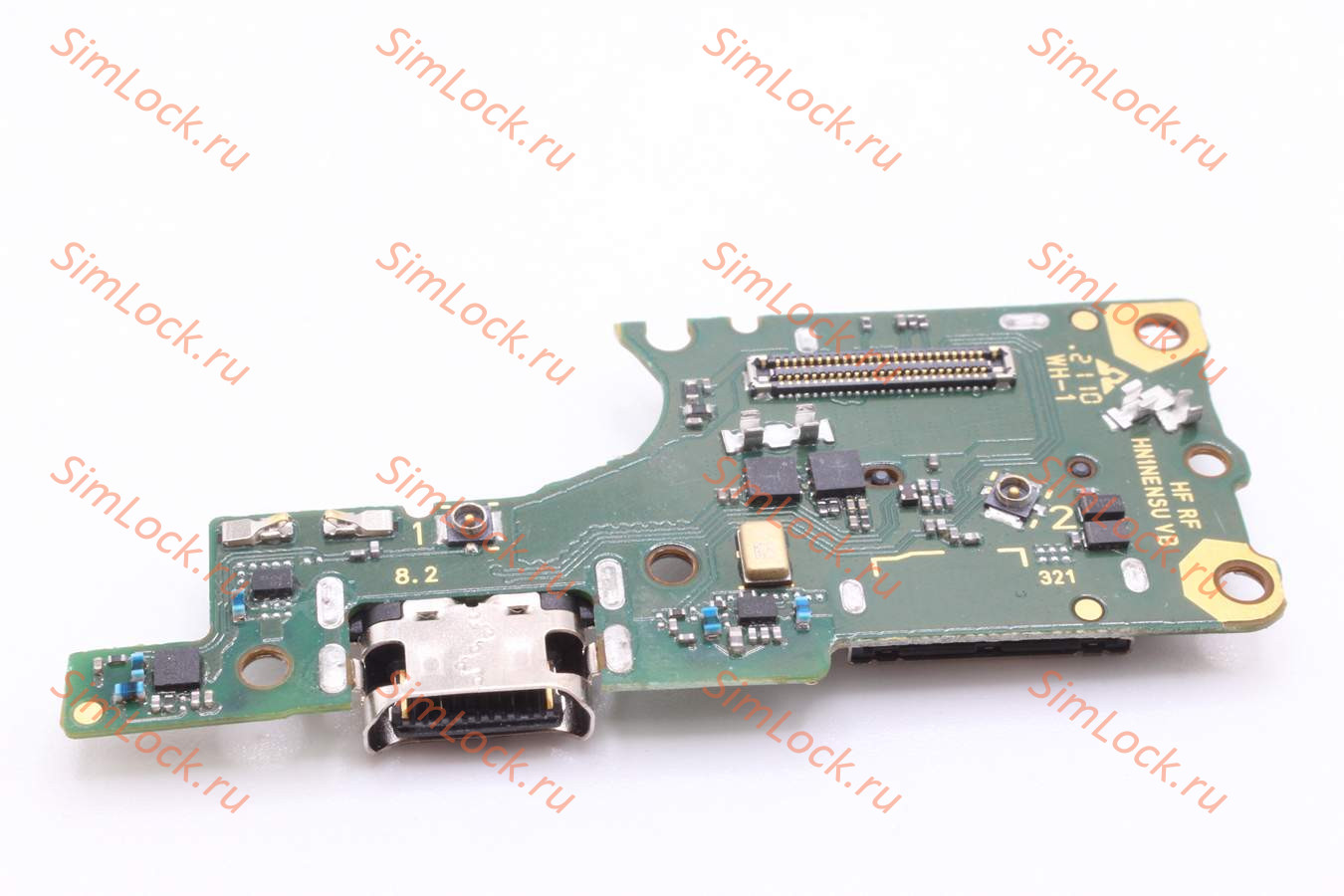 Нижняя плата (шлейф) Honor 50 Lite с разъемом зарядки, К-1
