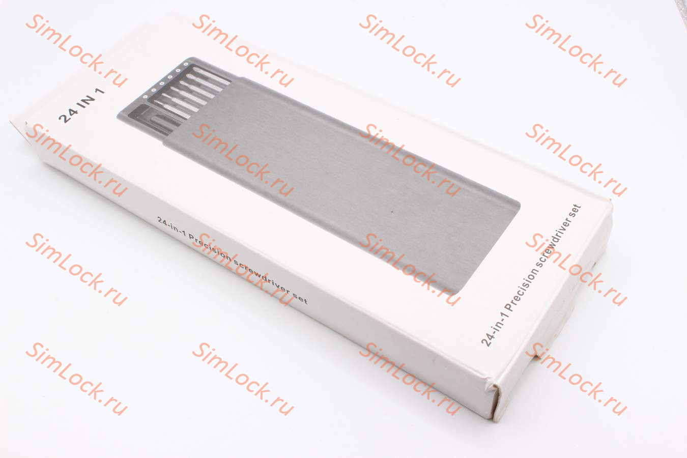 Отвертка c 24 сменными насадками, магнитные биты, алюминиевый бокс