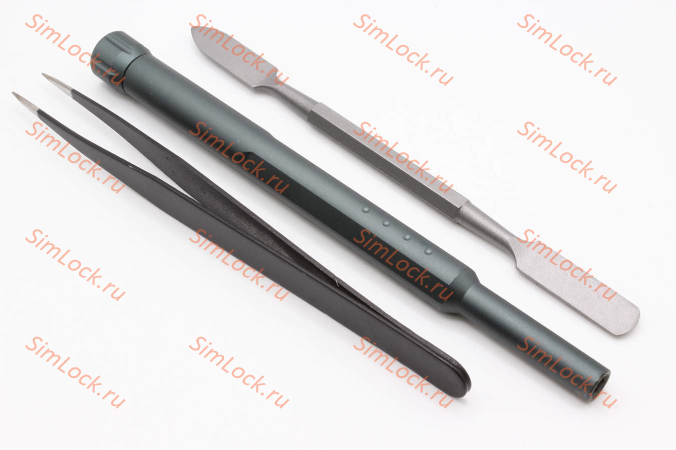 Отвертка 32 в 1, магнитные биты, алюминиевый бокс, пинцет, лопатка