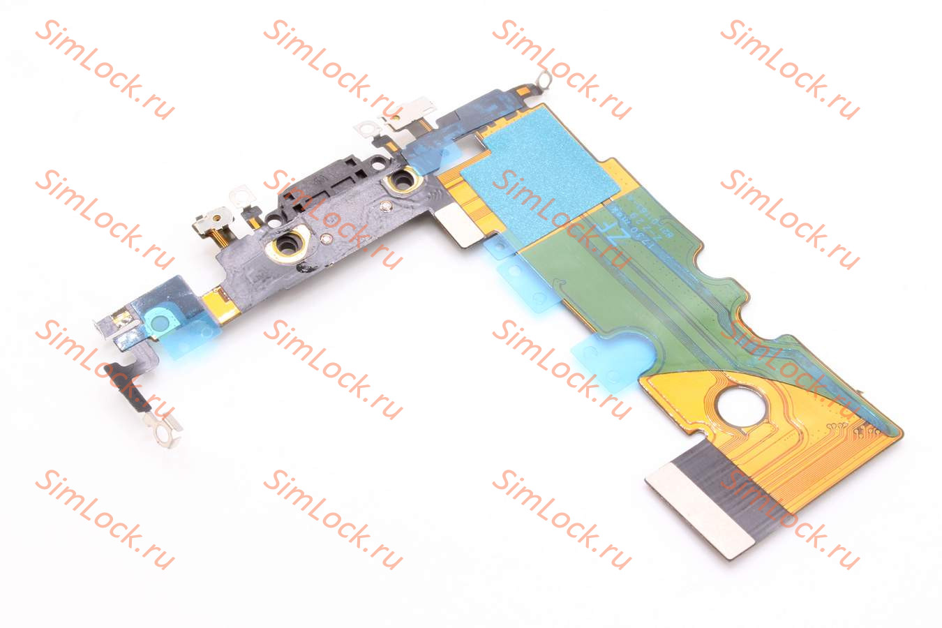 Шлейф iPhone 8, SE 2020 с разъемом зарядки, черный, К-3