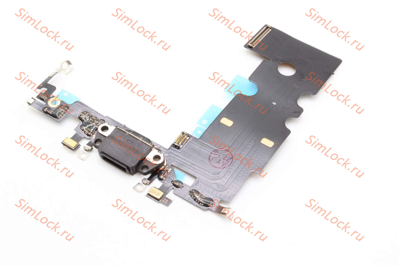 Шлейф iPhone 8, SE 2020 с разъемом зарядки, черный, К-3