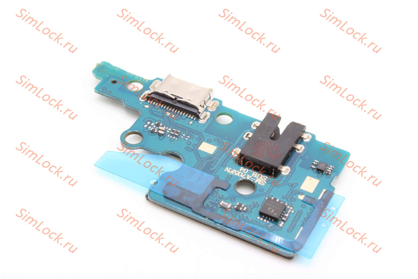 Нижняя плата (шлейф) Samsung A705F Galaxy A70 с разъемом зарядки, К-3