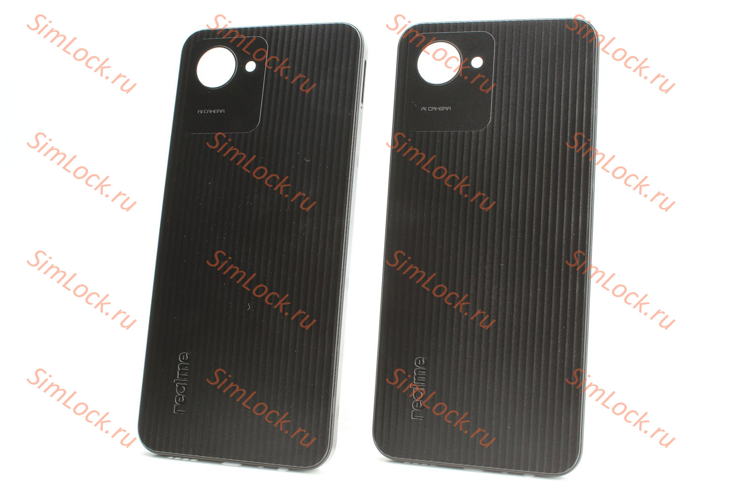 Задняя крышка Realme C30 (RMX3581), черный, К-1