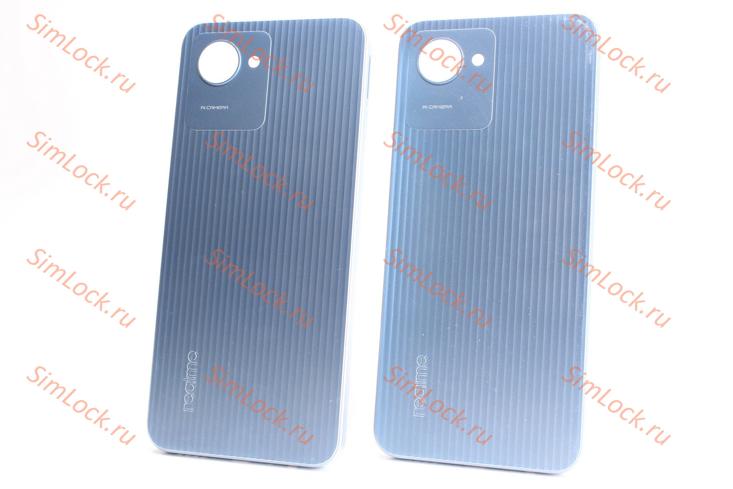 Задняя крышка Realme C30 (RMX3581), голубой, К-1