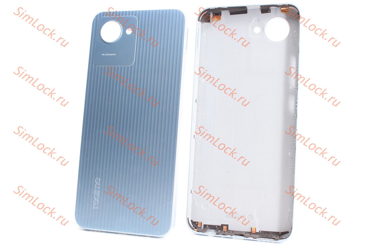 Задняя крышка Realme C30 (RMX3581), голубой, К-1