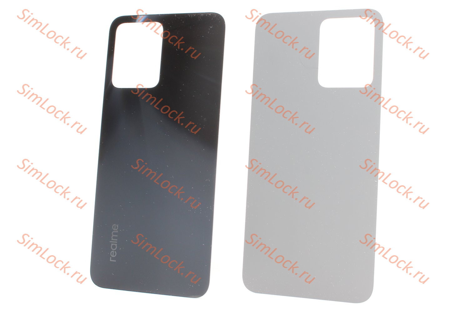 Задняя крышка Realme C35 (RMX3511), черный, К-1