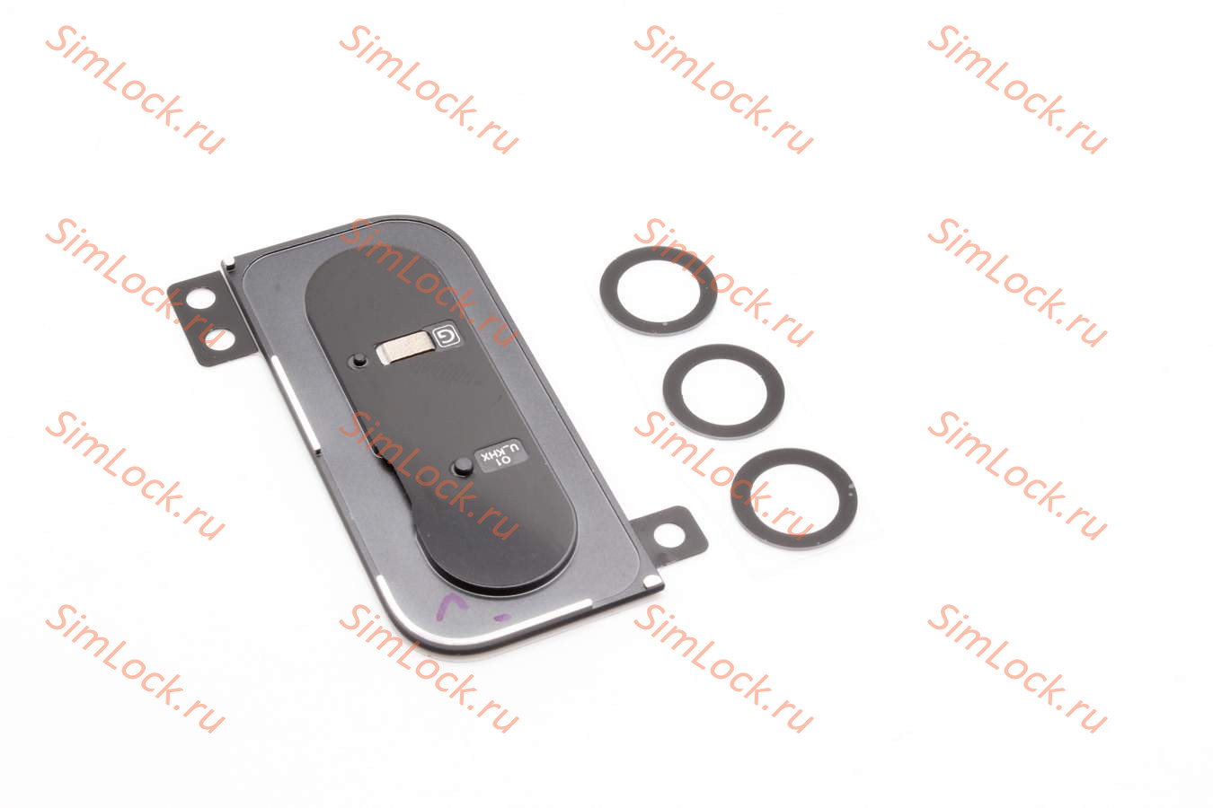 Стекло камеры Samsung G991B/G996B Galaxy S21/S21 Plus с черной рамкой