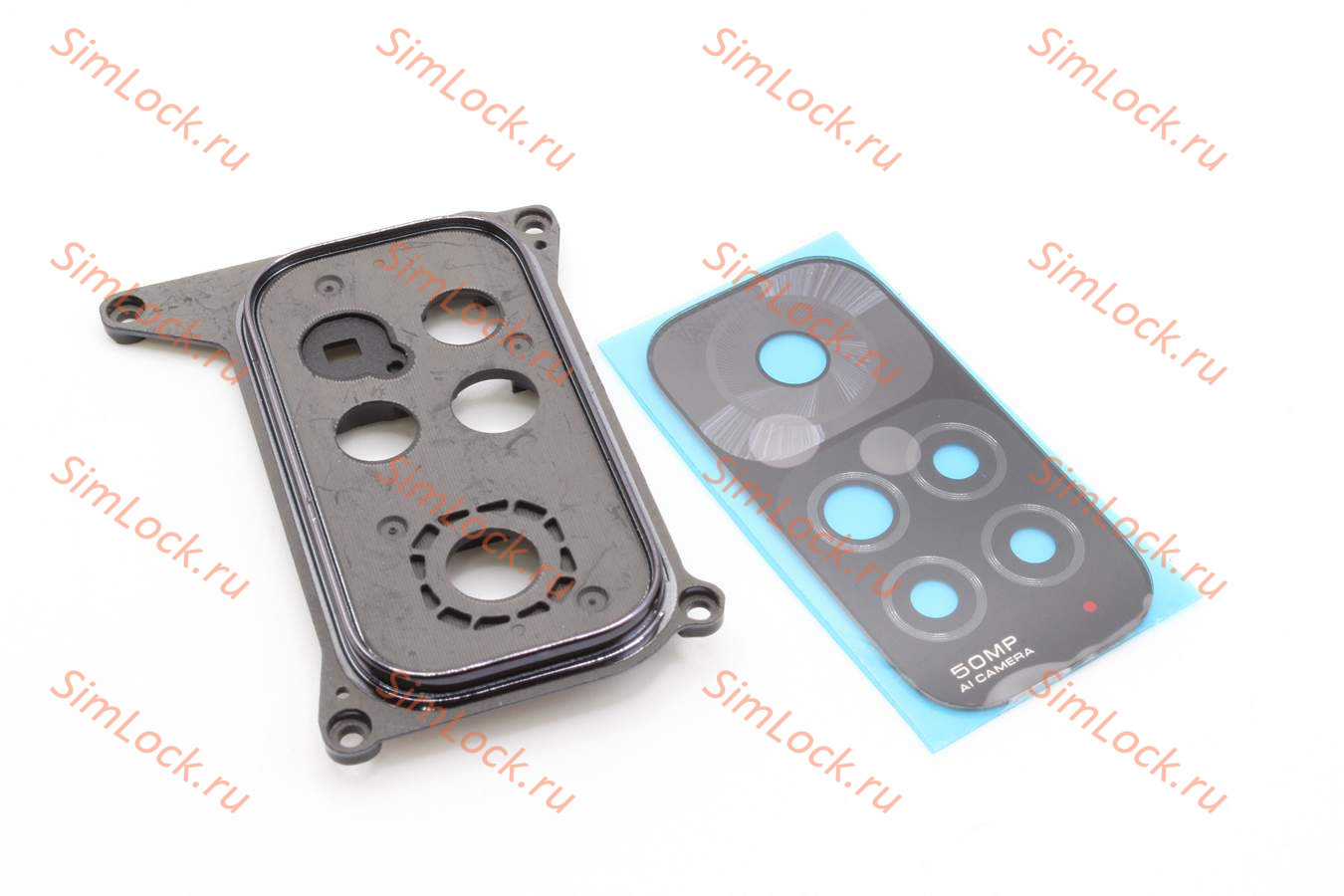 Стекло камеры Xiaomi Redmi Note 11 (2201117TY) с черной рамкой