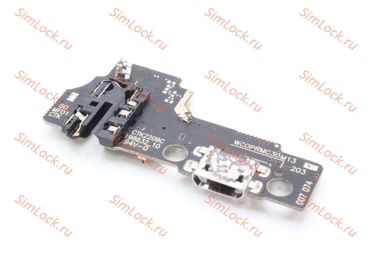 Нижняя плата (шлейф) Realme C30 (RMX3581), Realme C33 (RMX3624) с разъемом зарядки, К-3