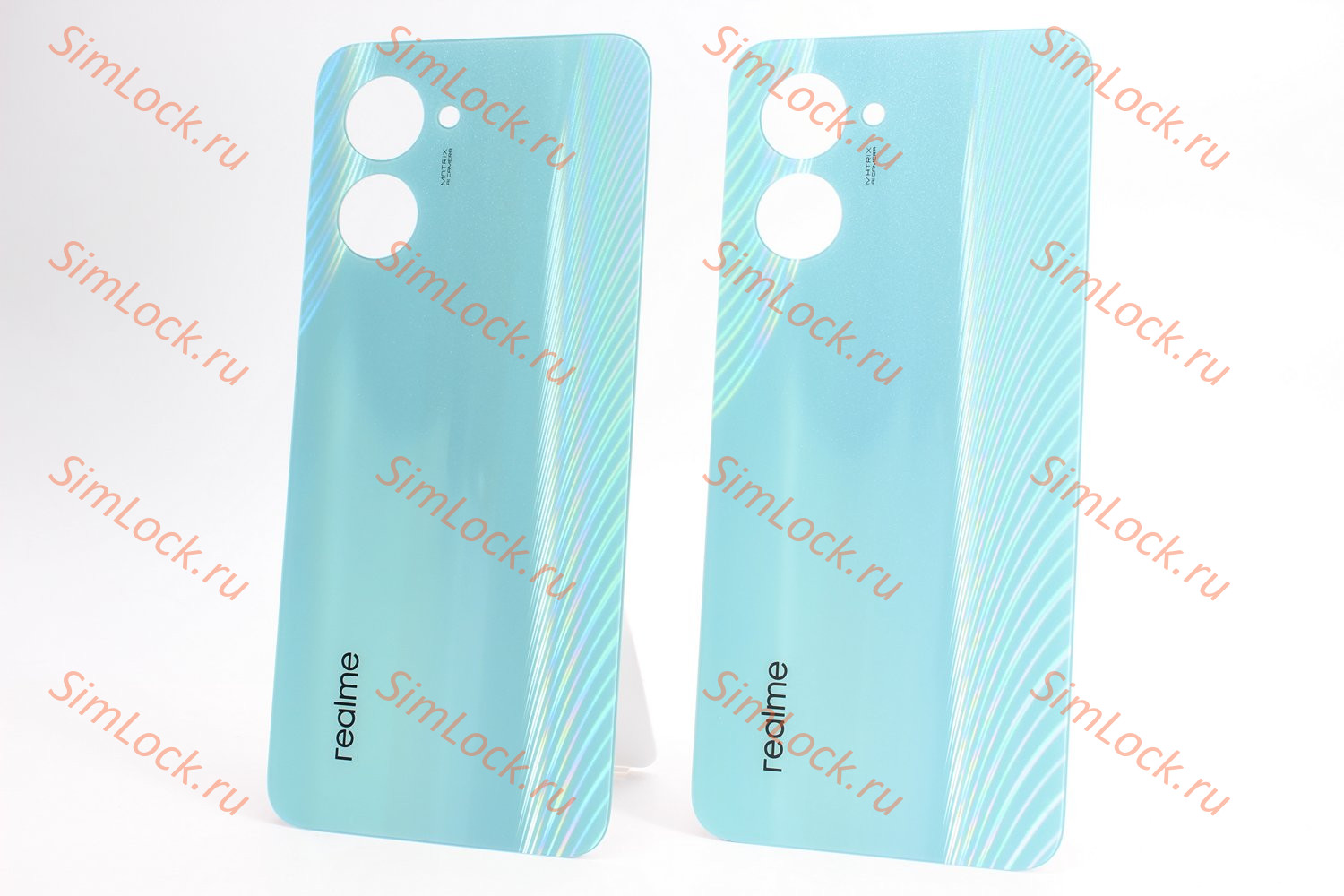 Задняя крышка Realme C33 (RMX3624), голубой, К-1