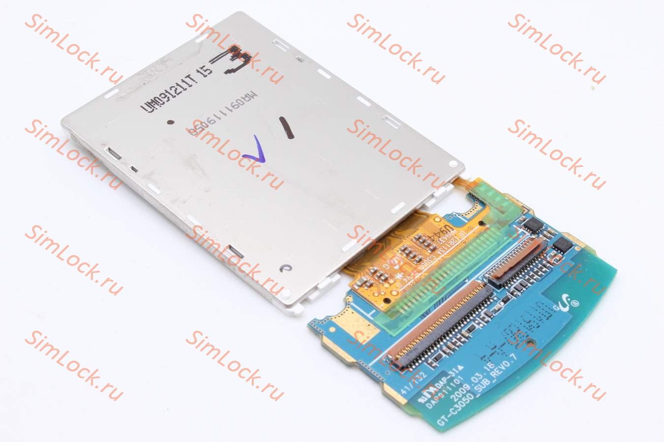 Дисплей Samsung C3050 в сборе с клавиатурной подложкой, ориг