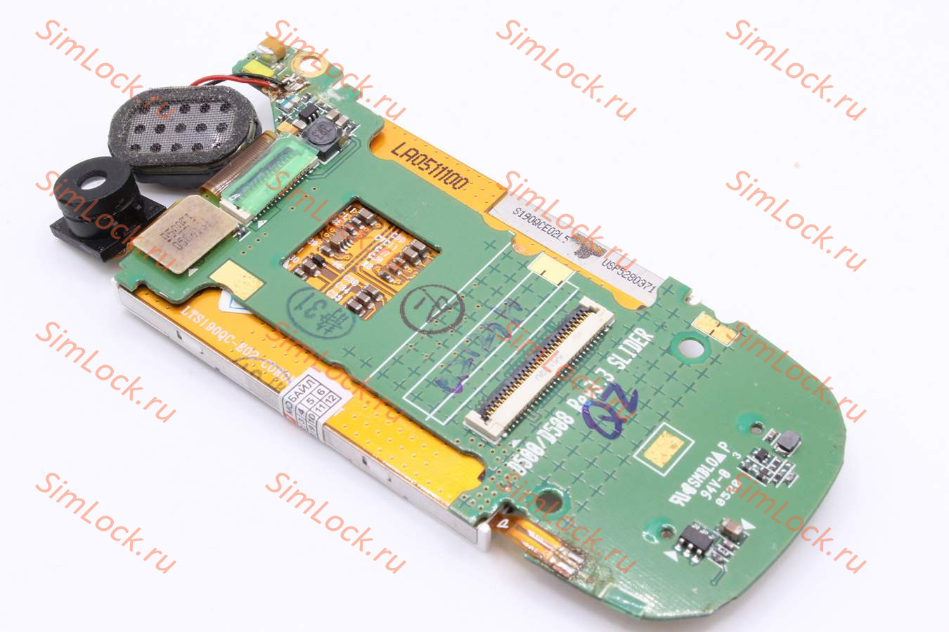 Дисплей Samsung D500, дисплей на подложке в сборе, ориг