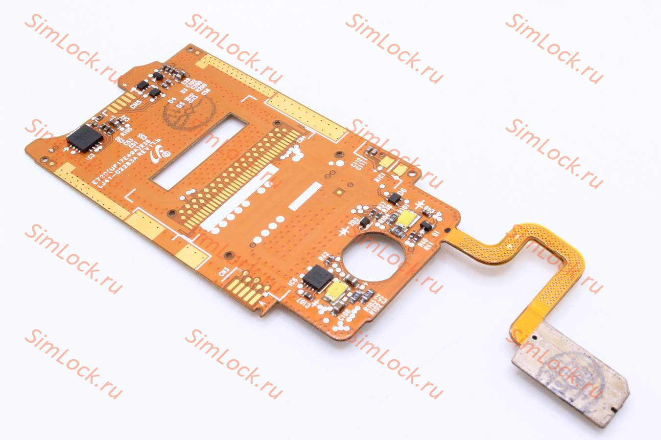 Шлейф Samsung E720 с компонентами