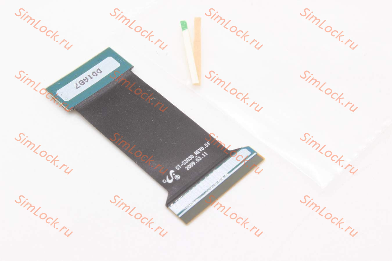 Шлейф Samsung S3030, оригинал, с установочными компонентами