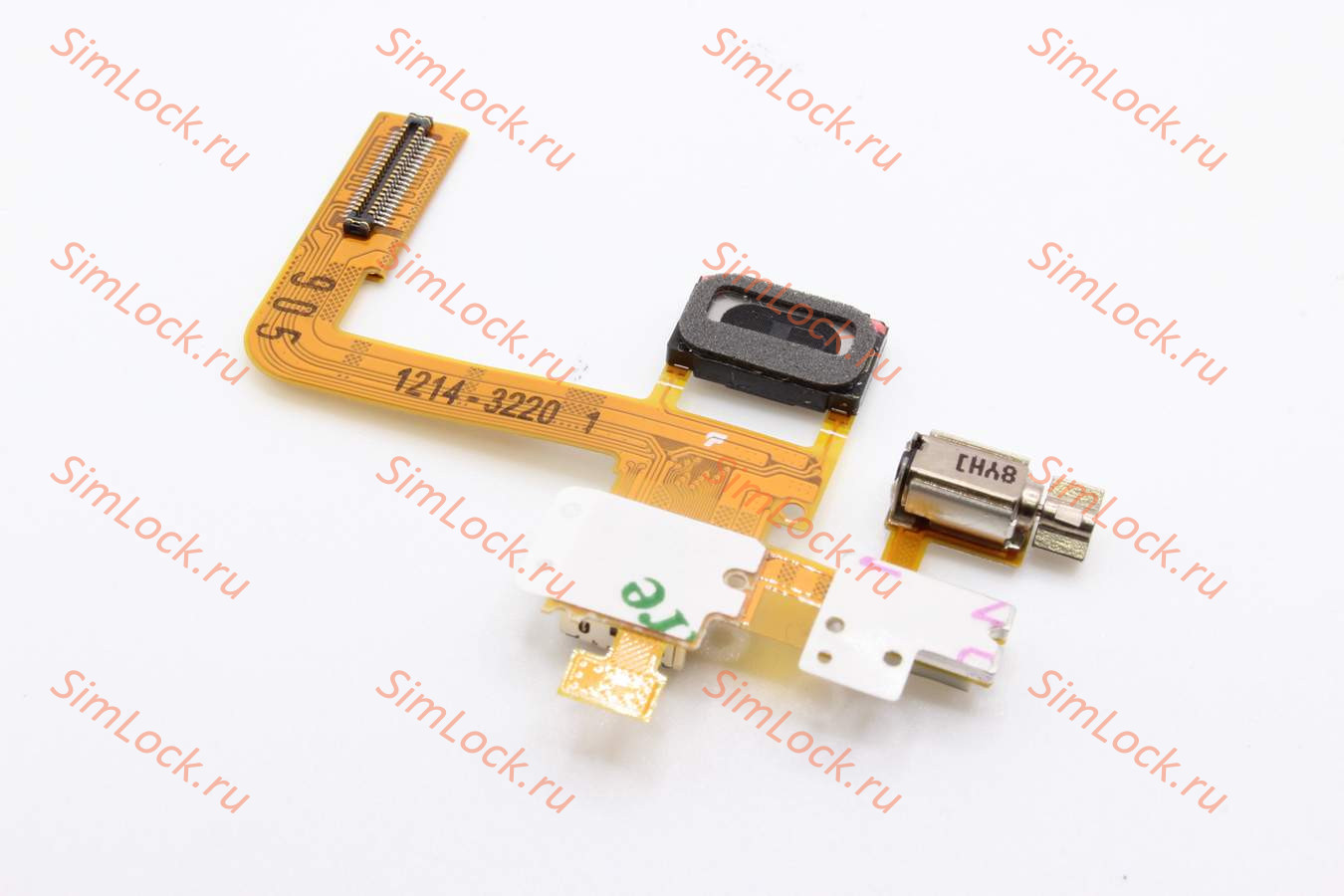 Шлейф Sony Ericsson C510 шлейф с разъемом камеры, динамиком, вспышкой и вибромотором, ориг