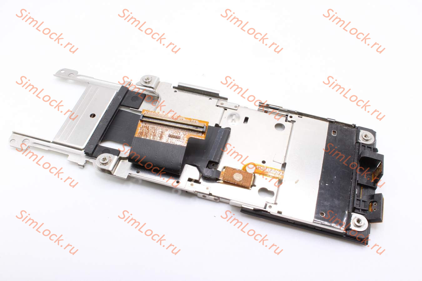 Шлейф Sony Ericsson S500 / W580 - межплатный, с узким разъемом, c подложкой клавиатуры и салазками