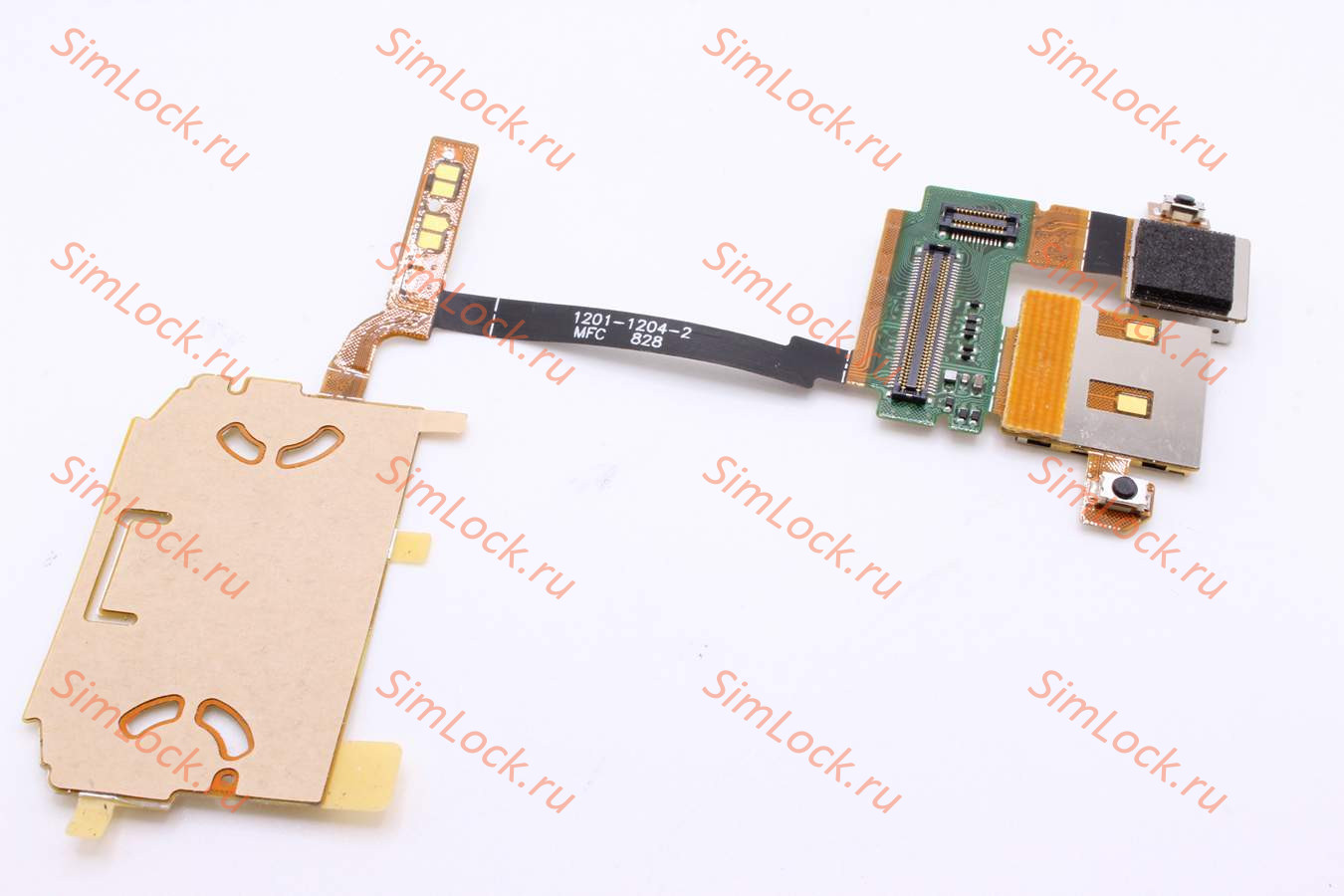 Шлейф Sony Ericsson W760 шлейф камеры, с подложкой верхней клавиатуры и считывателем карты памяти