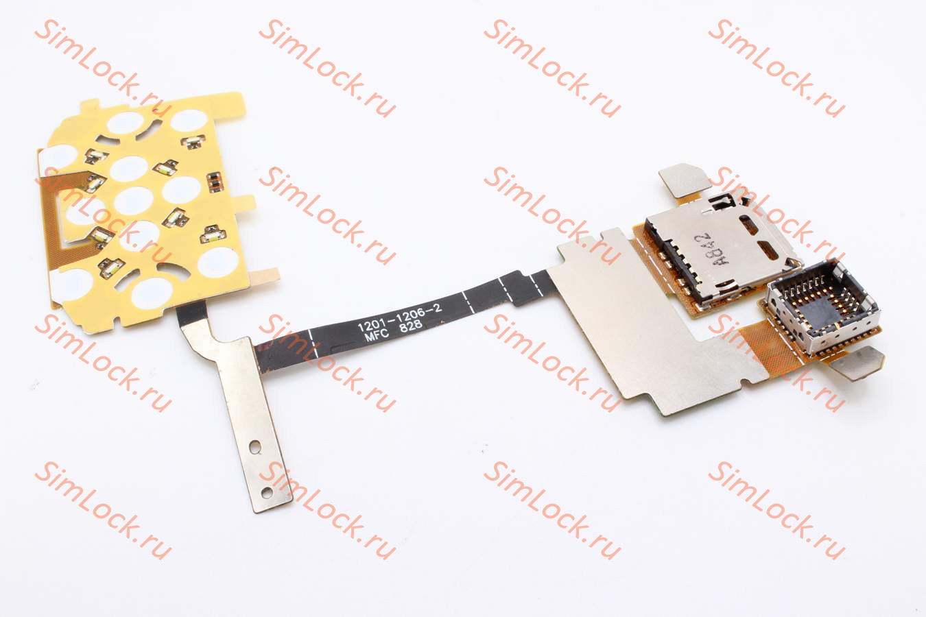 Шлейф Sony Ericsson W760 шлейф камеры, с подложкой верхней клавиатуры и считывателем карты памяти