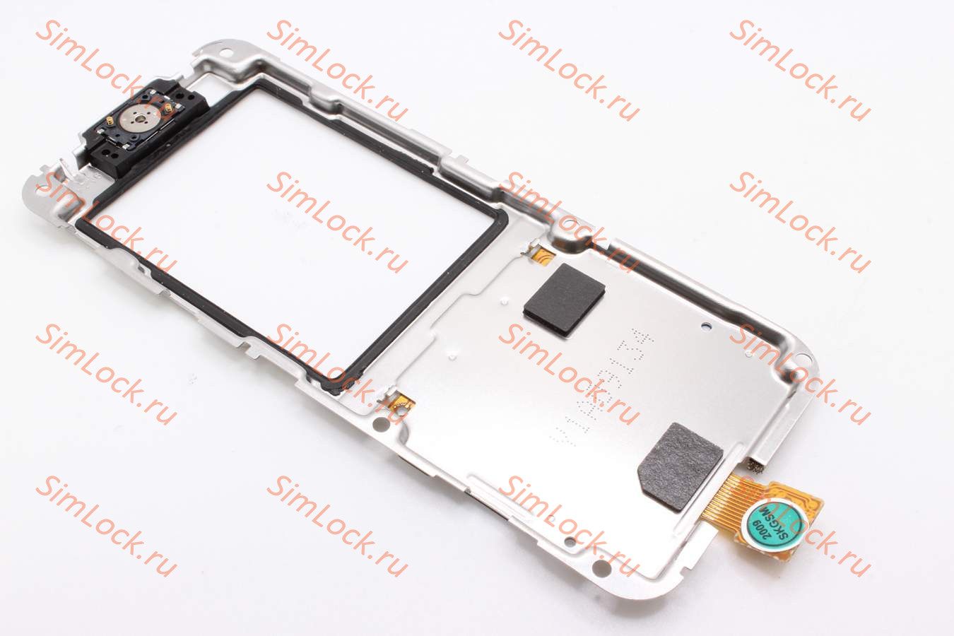 Nokia 6120c - рама дисплея в сборе с подложкой клавиатуры и динамиком