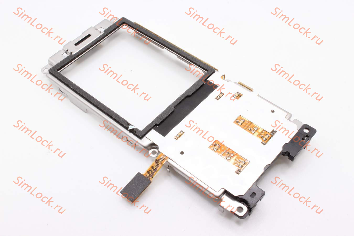 Sony Ericsson S312 - подложка клавиатуры в сборе на рамке, с динамиком