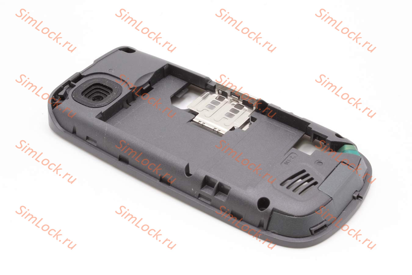 Nokia 2220s - средняя часть в сборе со звонком, сим держателем, разъемом гарниуры, антенной, оригинал