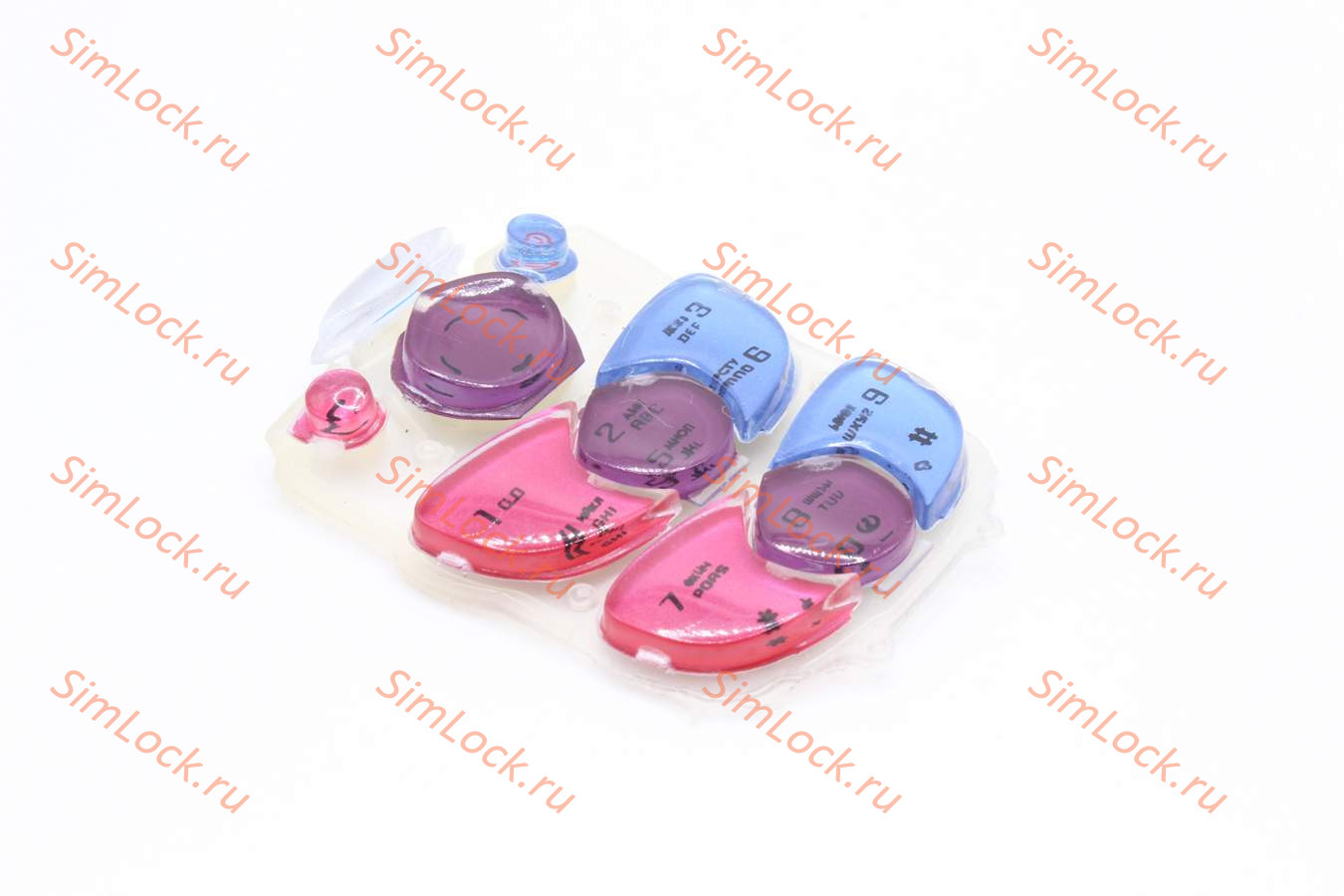 Nokia 2300 - клавиатура, цвет розовый+синий