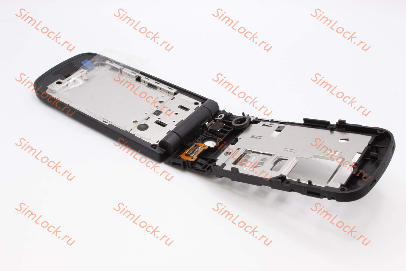 Nokia 2720 flip - средняя панель в сборе со шлейфом и динамиком, оригинал