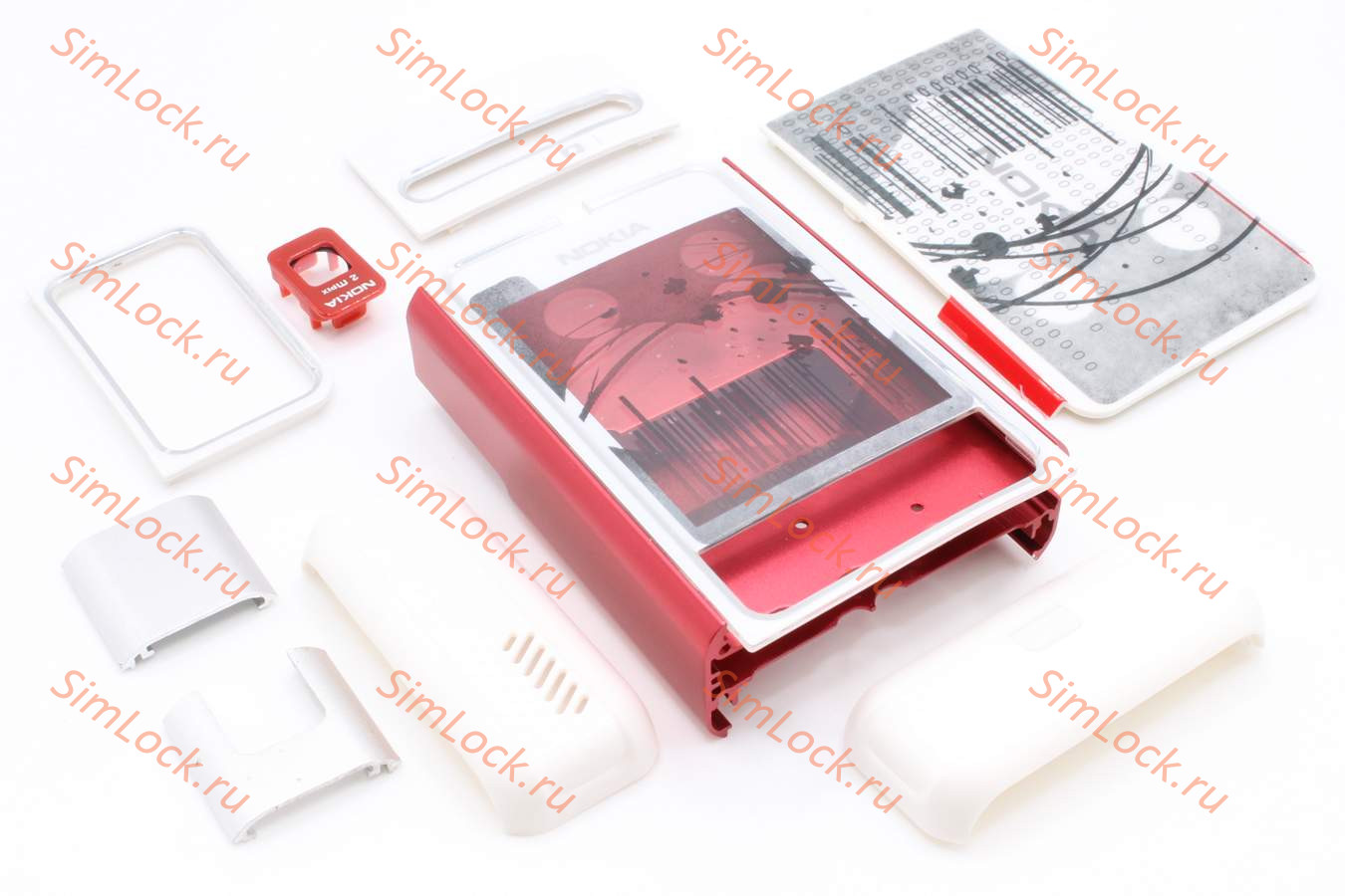 Nokia 3250 - корпус, цвет белый, без средней части