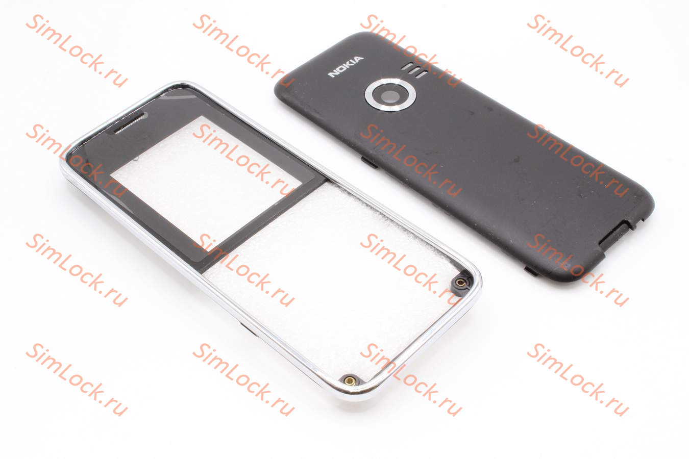 Nokia 3500 classic - панели, передняя серая, задняя черная ST