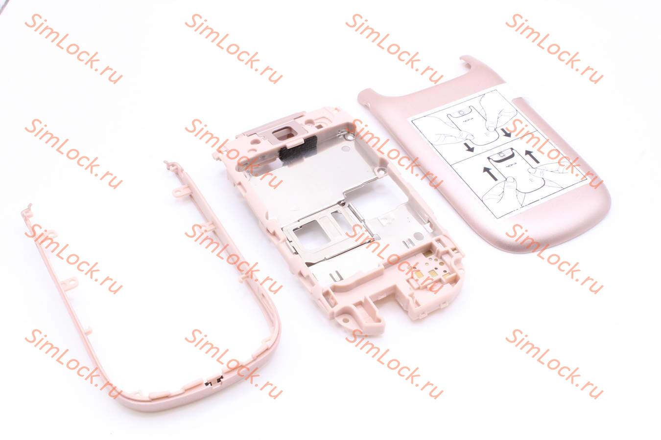 Nokia 3710 fold - корпус, цвет розовый